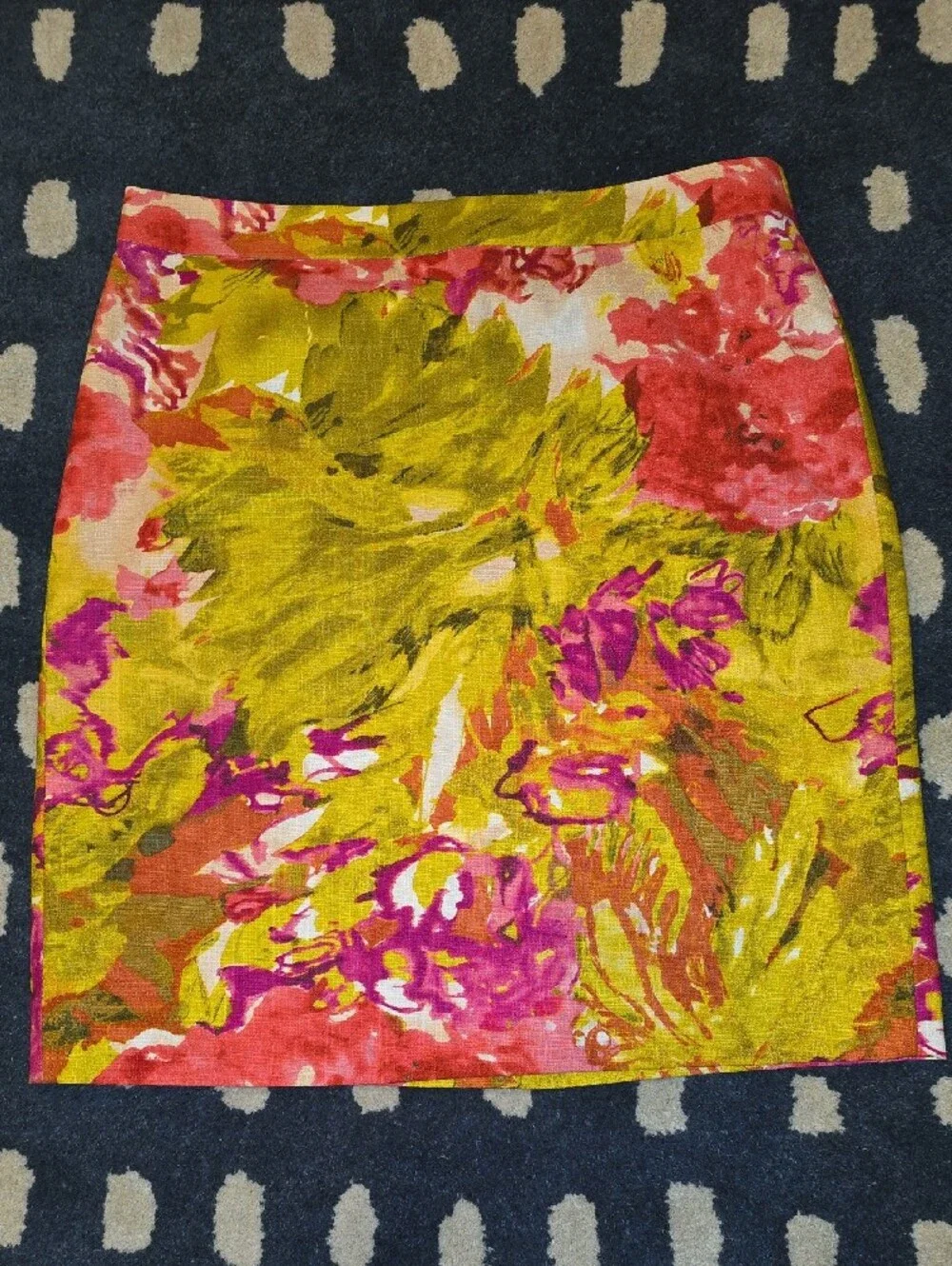 Floral Pencil Multicolor Skirt